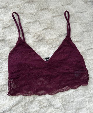 Bralette encaje burdeos Divided talla S