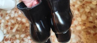 Botines charol negros nuevos