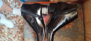 Botines charol negros nuevos