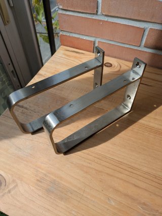 2 Soportes para baldas de metal