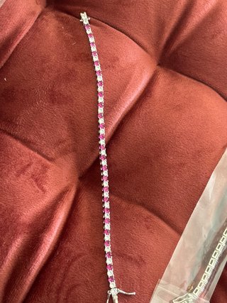 Pulsera de plata con piedras