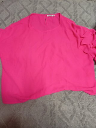Camisa Mulaya Manga Corta Rosa Talla XL