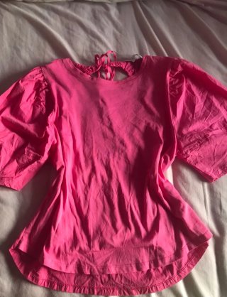 Blusa Rosa Mangas Cortas