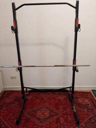 Rack o jaula de Musculación con Barra