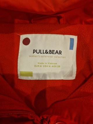 Chaqueta acolchada mujer roja