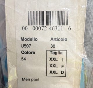 Pantaloni da sci uomo XXL