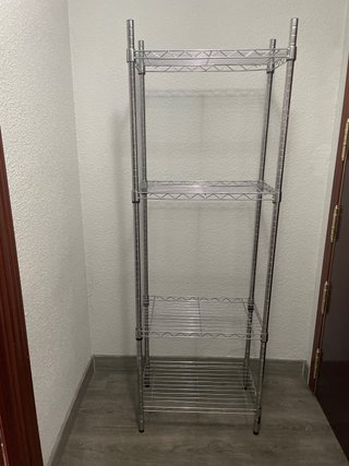 Estantería cromada 4 baldas