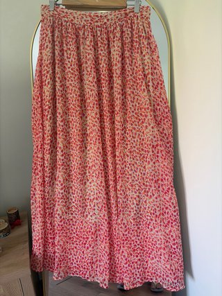 Falda larga estampada