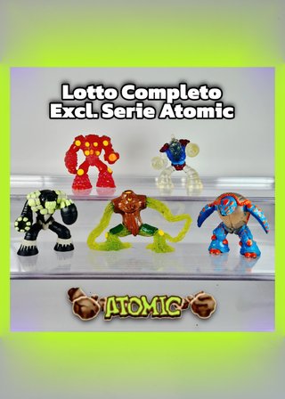 Gormiti Atomic 5 Esclusivi Playset Lotto Completo