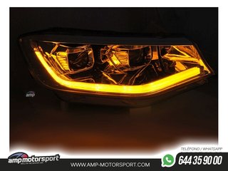 FAROS DELANTEROS LUZ DIURNA CROMADOS PARA VW CADDY 2020-