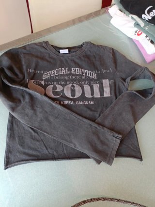 Camiseta Corta Gris Seoul