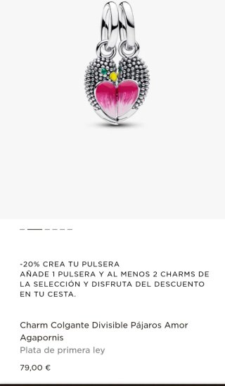 Charm Pandora Agaporni Inseparables