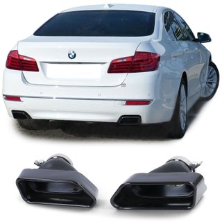 COLAS DE ESCAPE NEGRO BRILLANTE PARA BMW F10-F11 10-17
