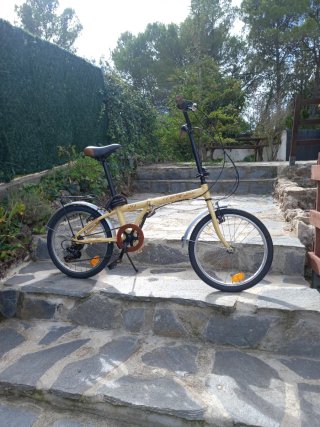 Bicicleta Plegable Vintage de Aluminio