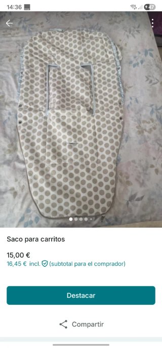 Saco para carrito de bebé