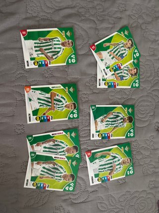 Lote de 7 Cromos Panini Real Betis