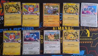 Lote de 9 cartas Pokémon