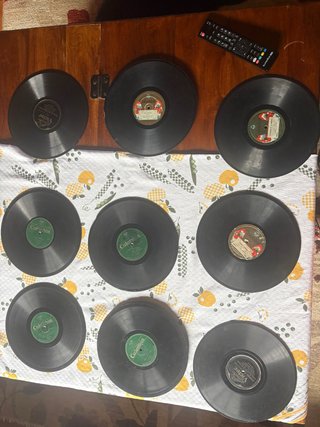 Lote de 9 Discos pizarra
