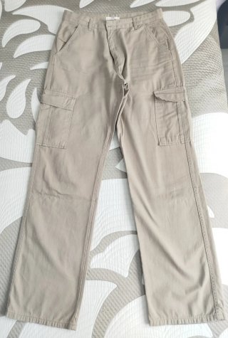 Pantalón Cargo Beige Mujer