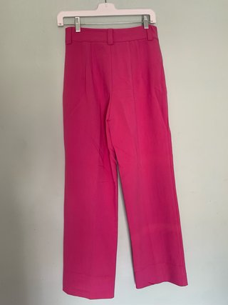 Pantalón de traje rosa Zara