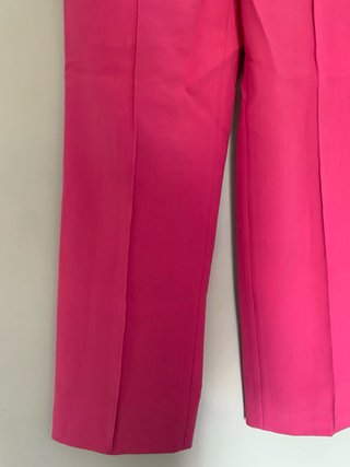 Pantalón de traje rosa Zara