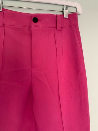 Pantalón de traje rosa Zara
