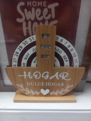 Calendario Perpetuo Madera Dulce Hogar