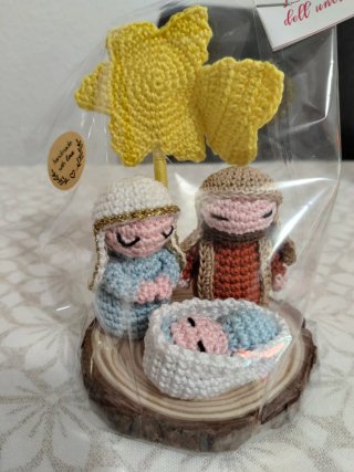 Presepe uncinetto fatto a mano