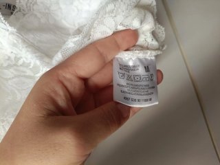 Top de encaje blanco Inside