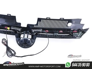 PARRILLA DELANTERA VW GOLF 8 2020-- LUZ DIURNA NEGRO/ROJO LOOK GTI