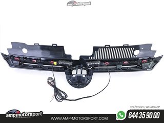 PARRILLA DELANTERA VW GOLF 8 2020-- LUZ DIURNA NEGRO/ROJO LOOK GTI