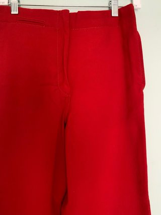 Pantalón de traje Zara rojo