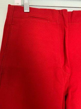 Pantalón de traje Zara rojo
