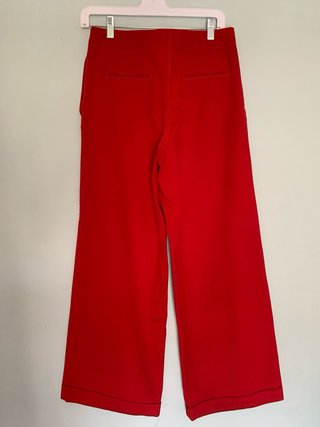 Pantalón de traje Zara rojo