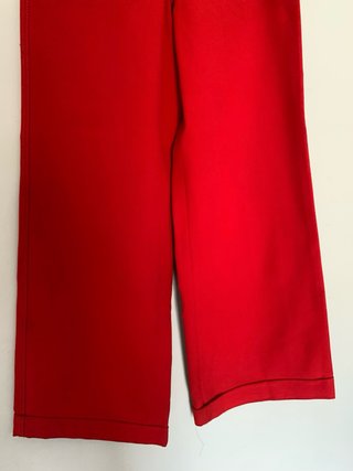 Pantalón de traje Zara rojo