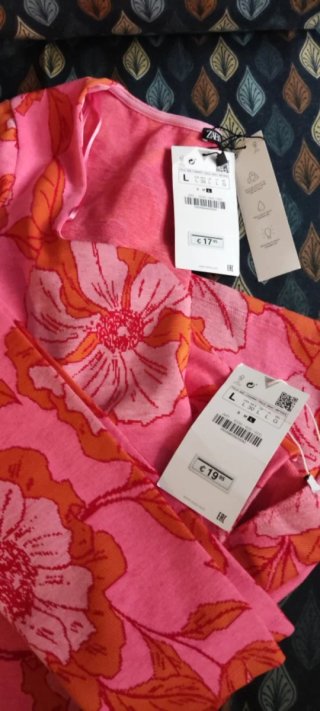 Conjunto Zara Top y Pantalón Estampado