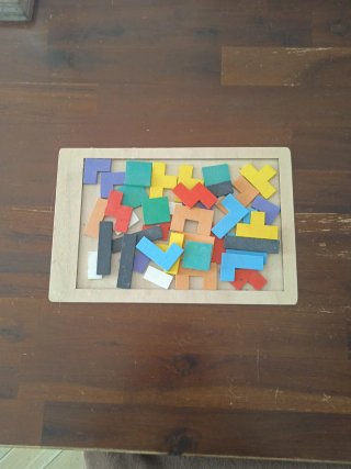 Juegos madera Tetris y números