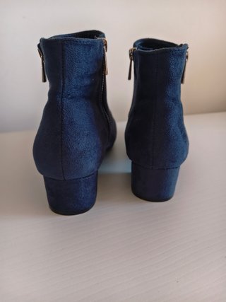 Botines de Gamuza Azul Talla 40