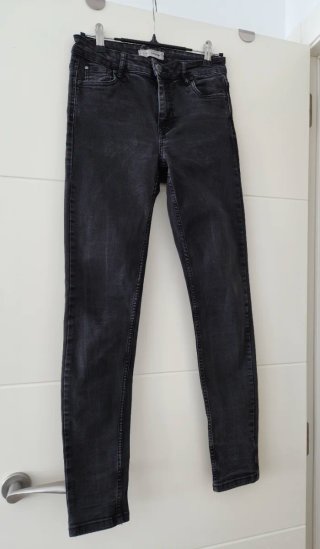 Jeans Skinny Negros Mujer