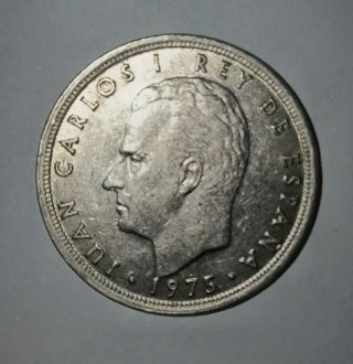 Moneda 5 Pesetas España 1975 Juan Carlos I