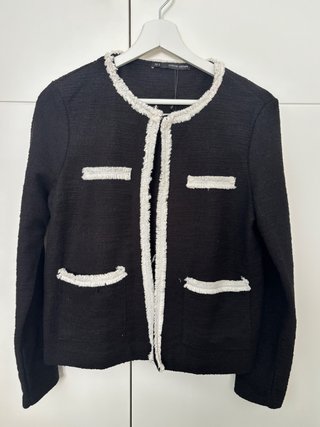 Chaqueta de vestir negra