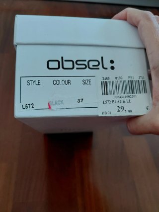 Mocassini neri Obsel n. 37
