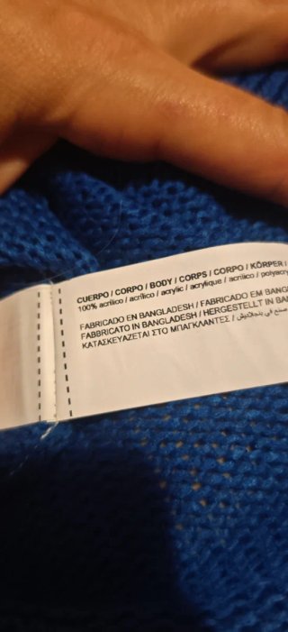Jersey de punto azul