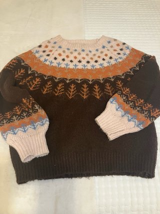 Jersey de invierno con estampado nórdico