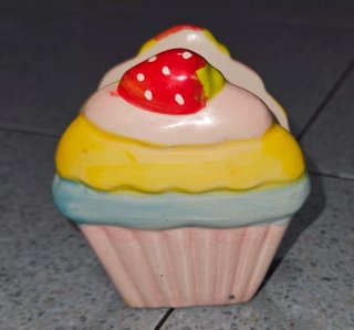Servilletero de cerámica cupcake