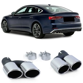 COLAS DE ESCAPE DEPORTIVAS PARA AUDI A5 CON 4 SALIDAS