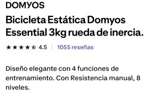 Bicicleta Estática Domyos 3