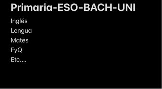 Clase particulares Profesor Particular