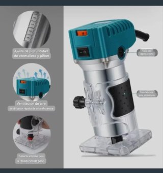 Fresadora Eléctrica 15 Brocas Madera