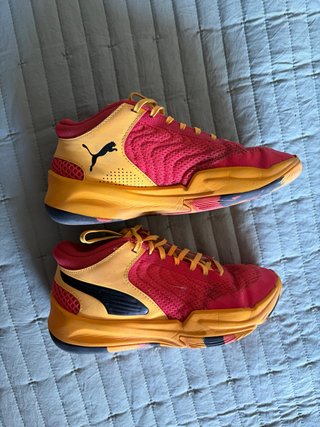 Zapatillas Baloncesto Puma Niños Rojo/Amarillo